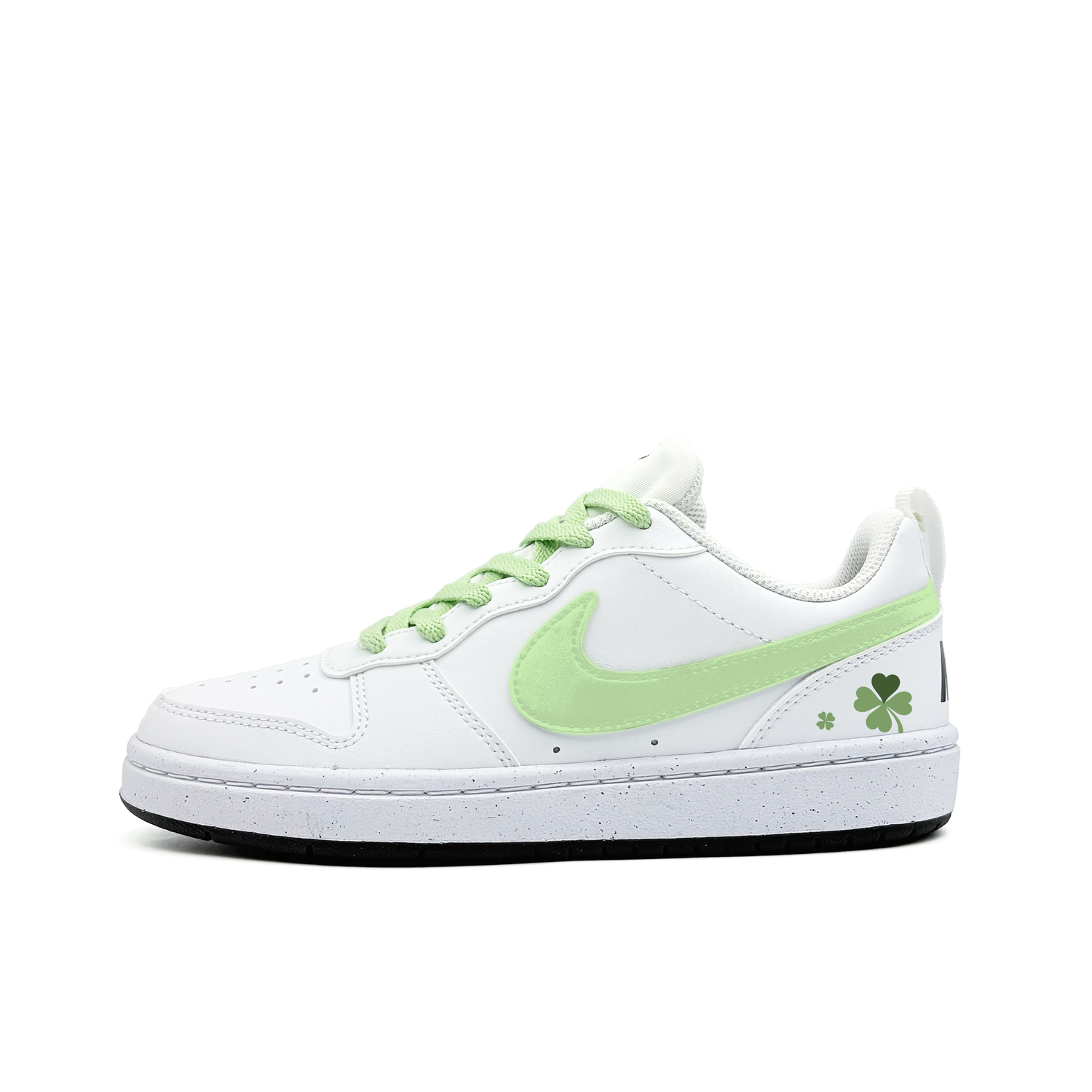 

Детские износостойкие низкие скейтбордистские кроссовки Court Borough Lucky Clover для подростков Nike, белый