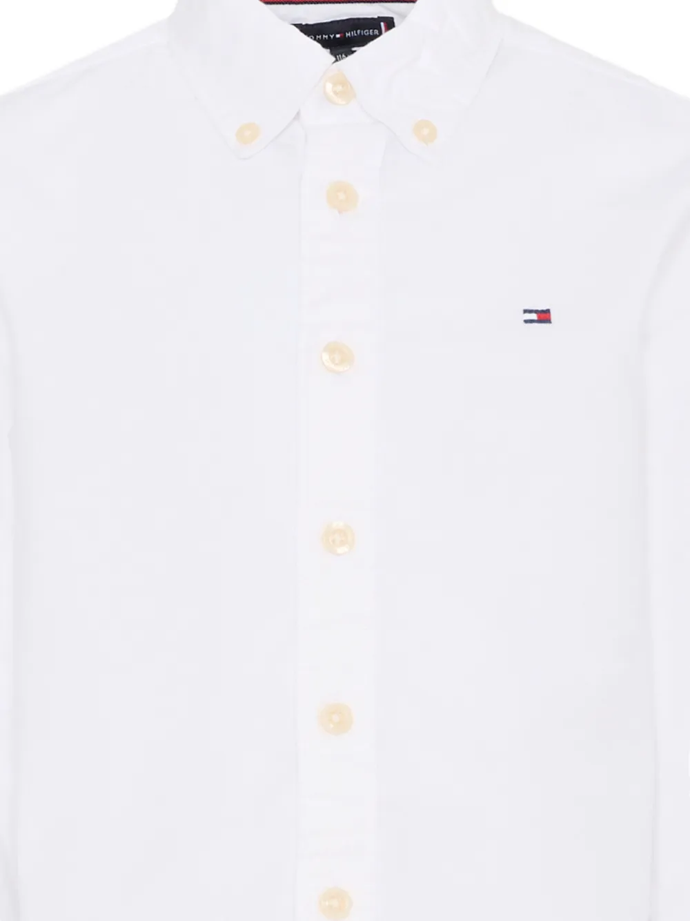 Рубашка с застежкой на пуговицы Оксфорд Tommy Hilfiger Junior, белый — фото 4