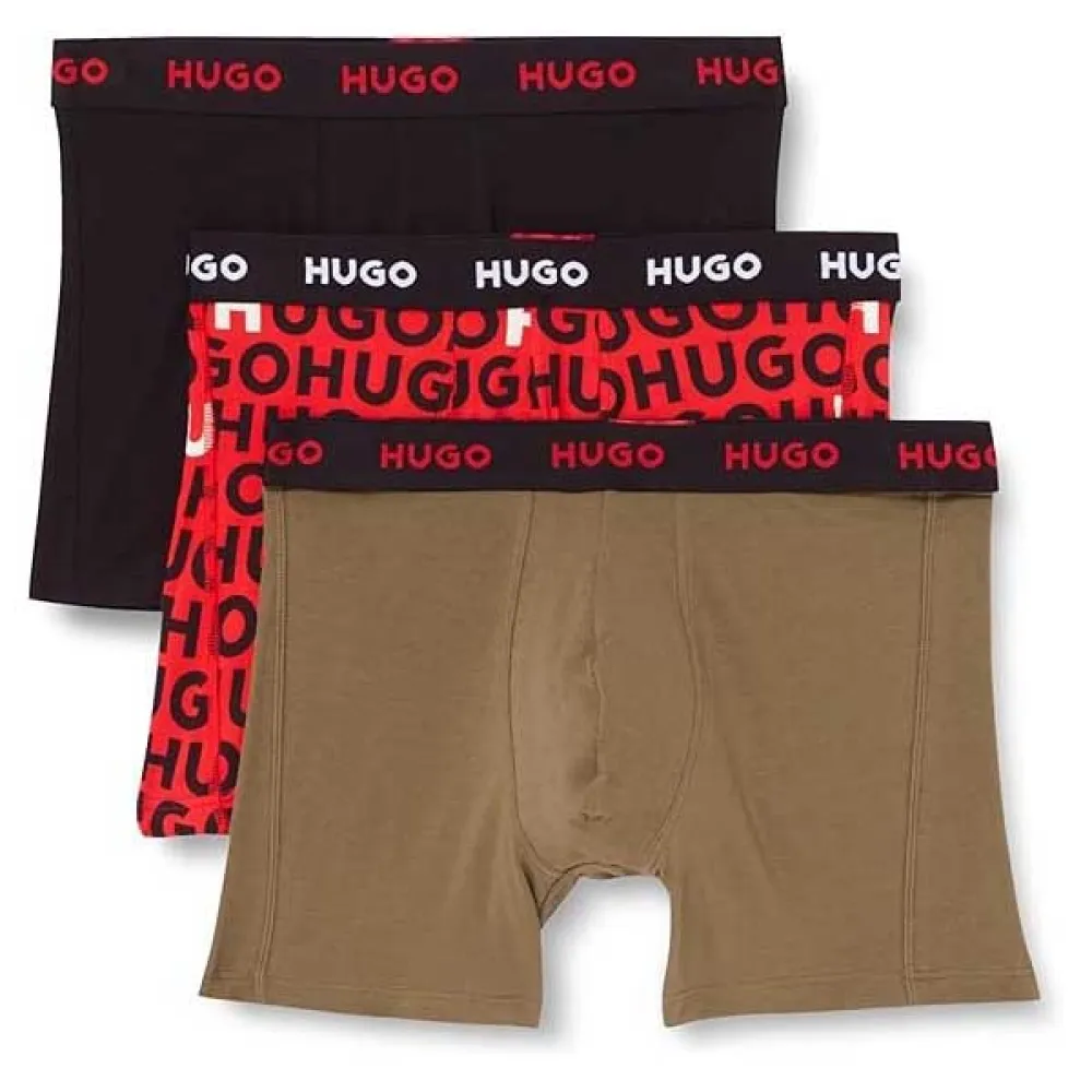 

Трусы-боксеры HUGO Design 10260754 3 units, разноцветный