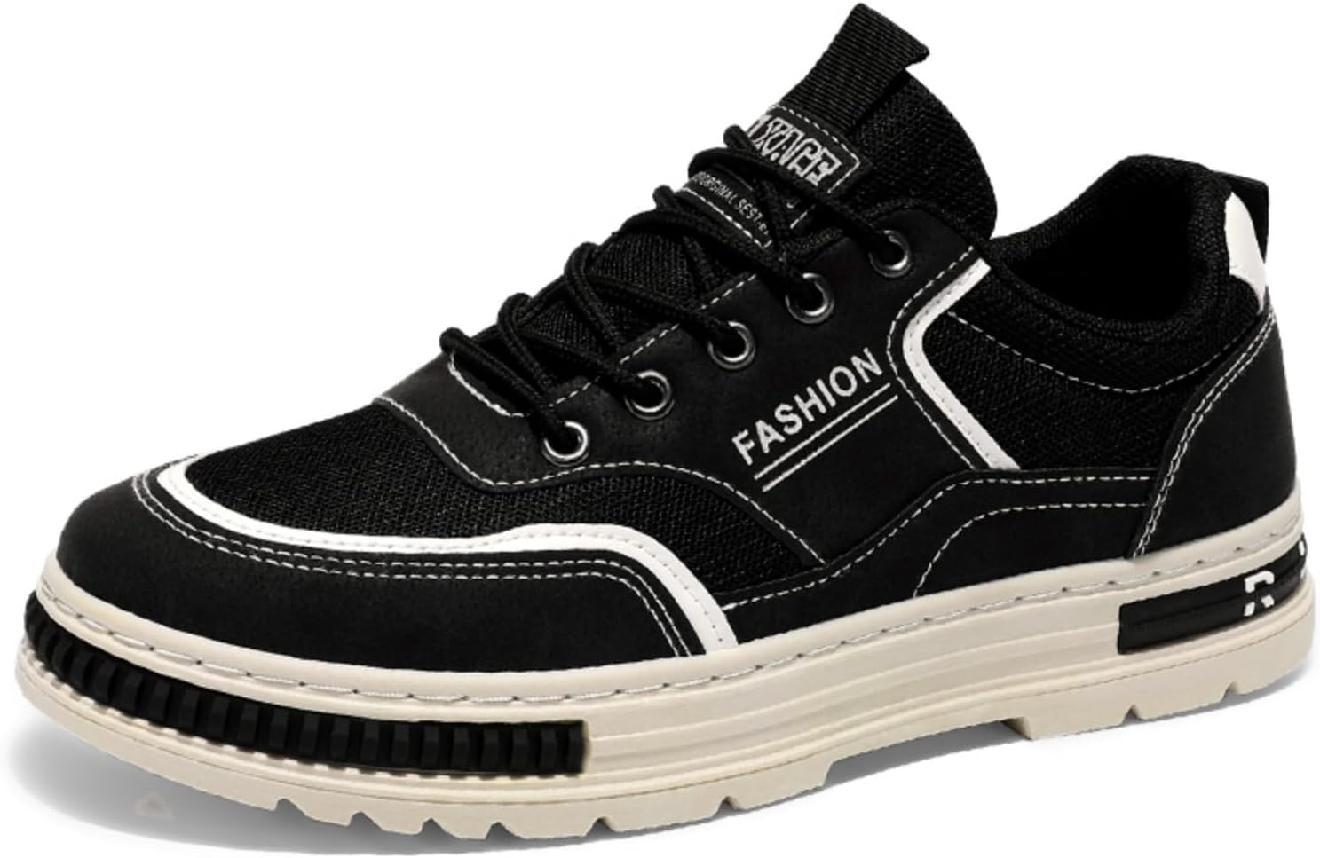 

Мужские модные кроссовки на платформе с шнуровкой, с круглым носком, низкие, нескользящие, повседневные массивные обувь для спортзала, спорта, тенниса, бега, пробежек и прогулок Aokisx