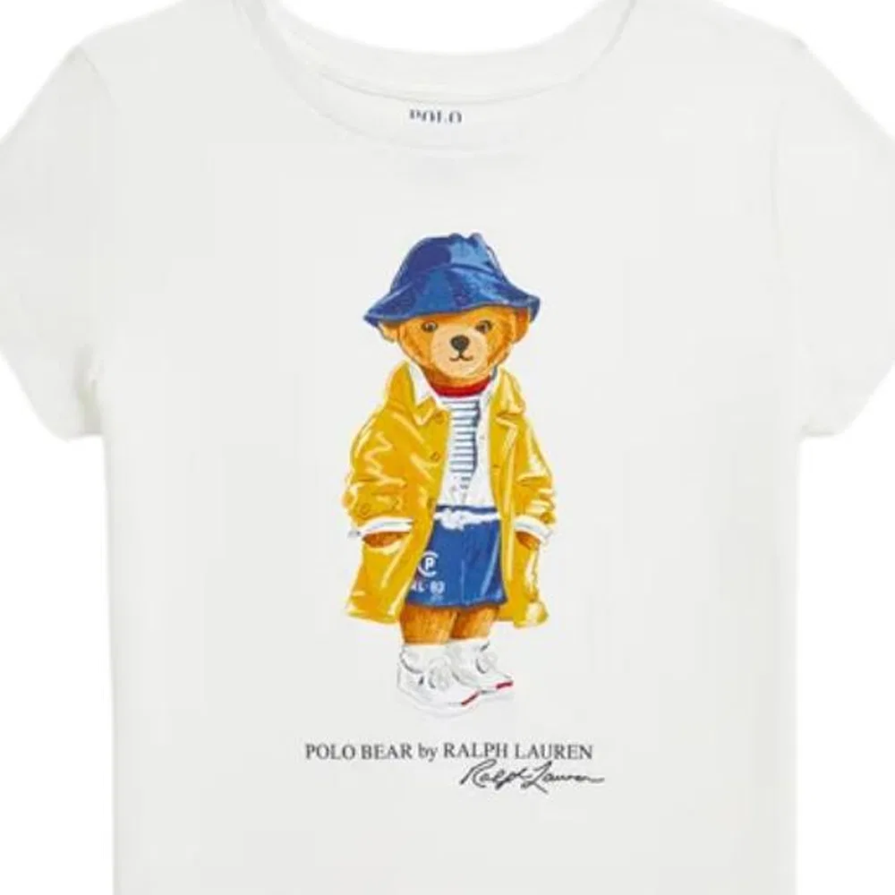 Футболка Polo Ralph Lauren белая детская — фото 4