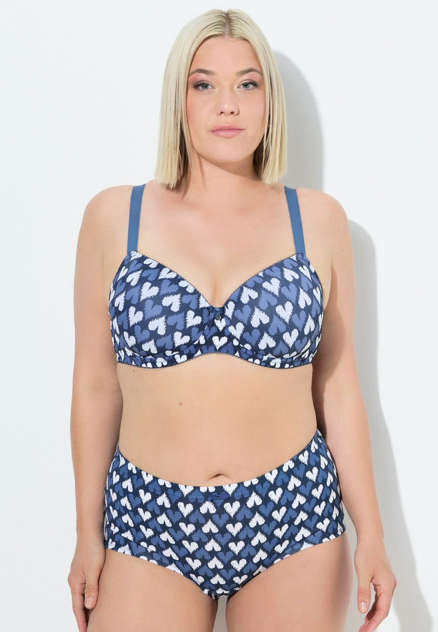 

Бюстгальтер Ulla Popken HEART PRINT, Pale Sailing Blue/Blue