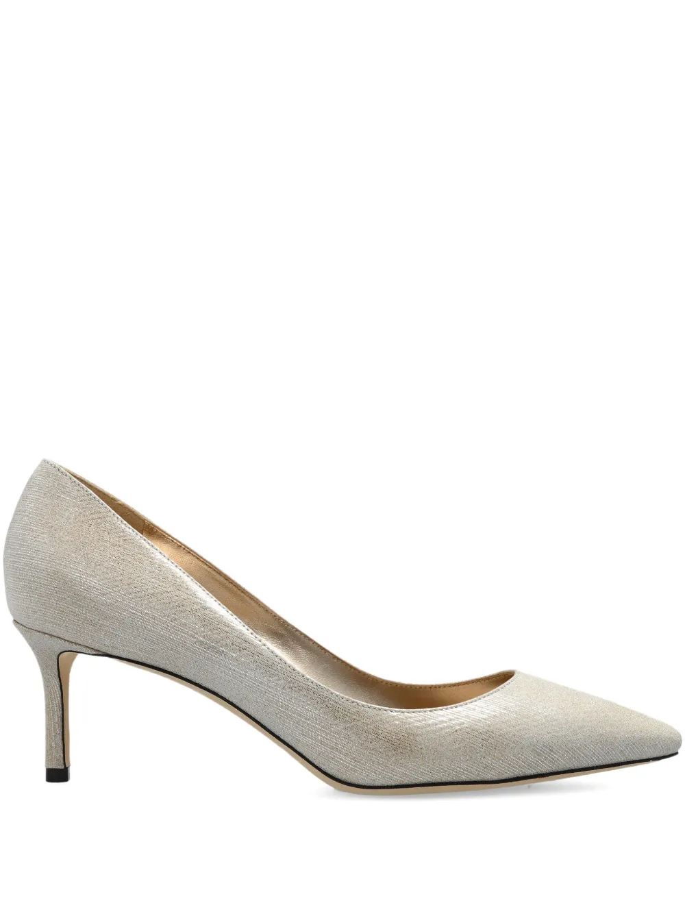 Туфли Romy с заостренным носком и эффектом металлик JIMMY CHOO, нейтральный