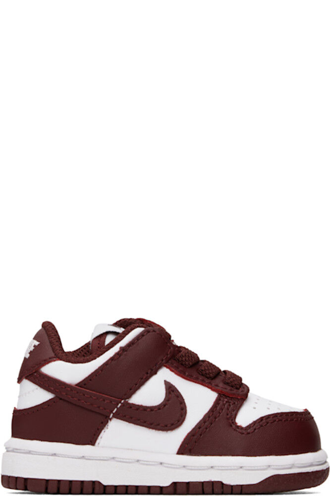 

Кроссовки Baby Dunk Low бордового и белого цвета Nike
