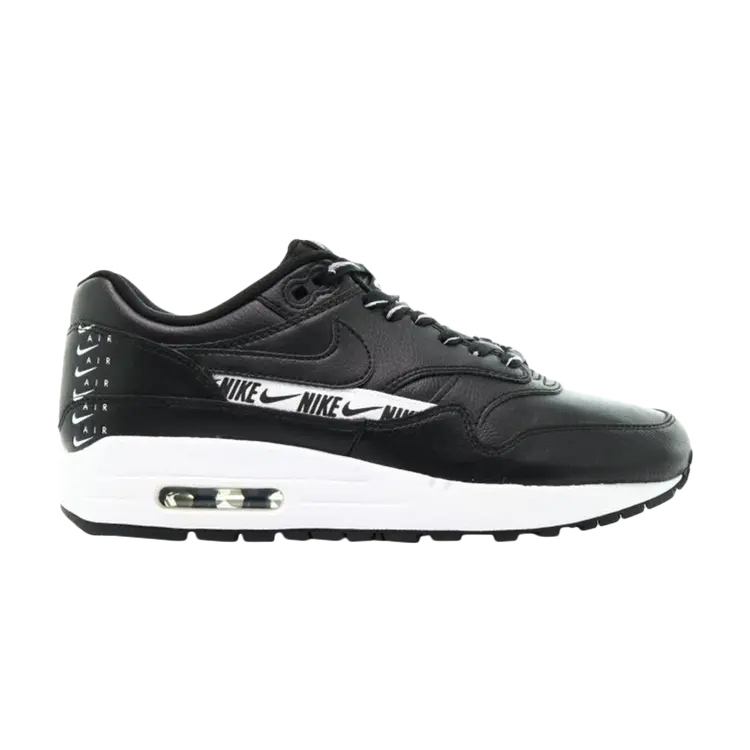 Кроссовки Nike Wmns Air Max 1 SE 'Black Logo', черный