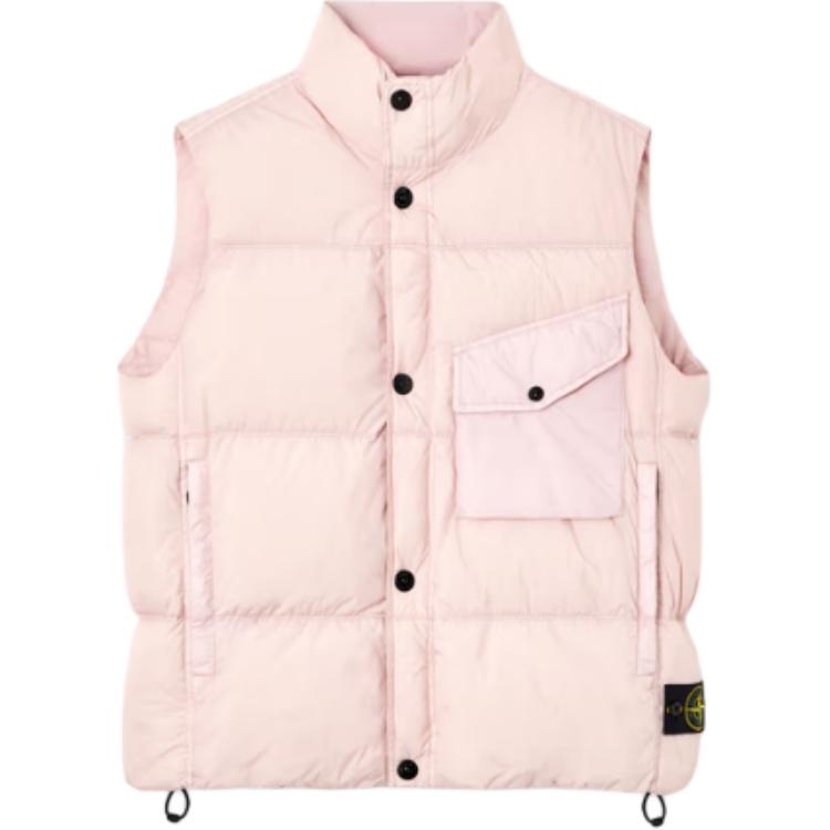 

Майка без рукавов с высоким горлом STONE ISLAND, розовый