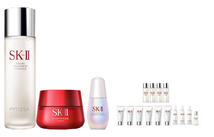 

Sk-Ii Наборы для ухода за кожей SK II: сыворотки, красный лосьон, красный крем, очищающее средство Сужают поры и увлажняют
