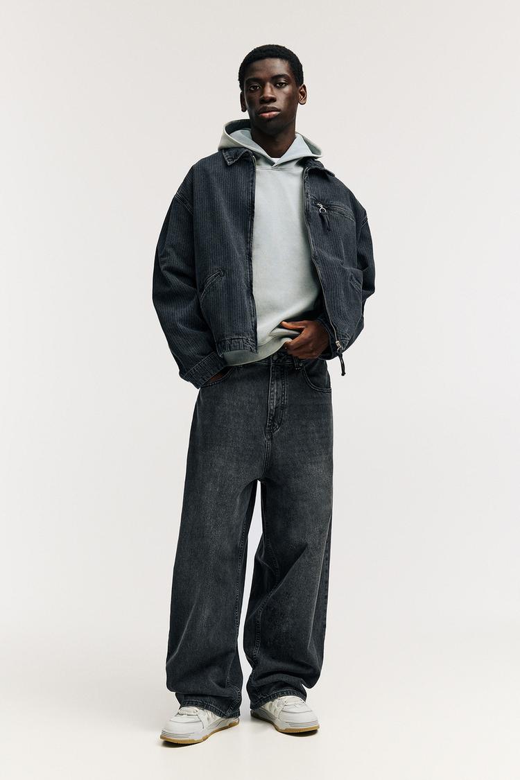 

Очень мешковатые джинсы Pull And Bear, серый