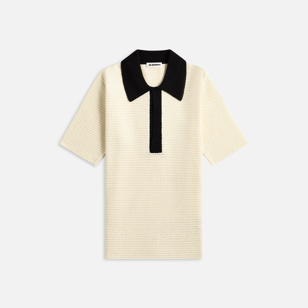 

Рубашка Jil Sander Knit Polo, цвет Chalk