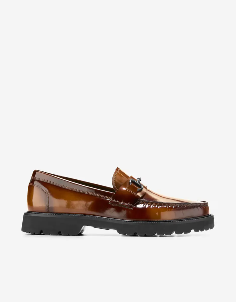 

Мужские кожаные мокасины с декоративной пряжкой Cole Haan, коричневый