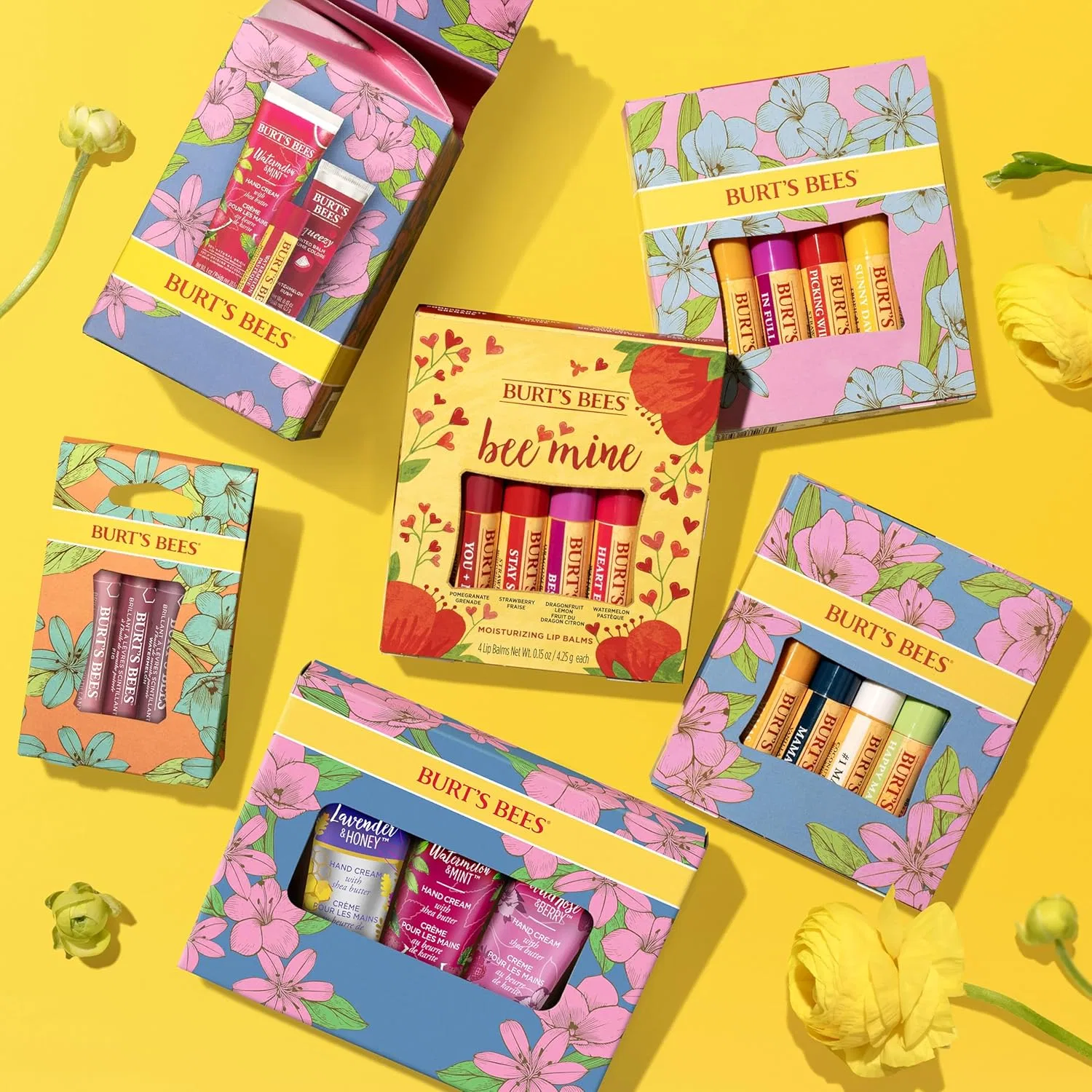 Подарочный набор бальзамов для губ Burt's Bees In Full Bloom, 4 шт. по 4.25 г Burt'S Bees — фото 4
