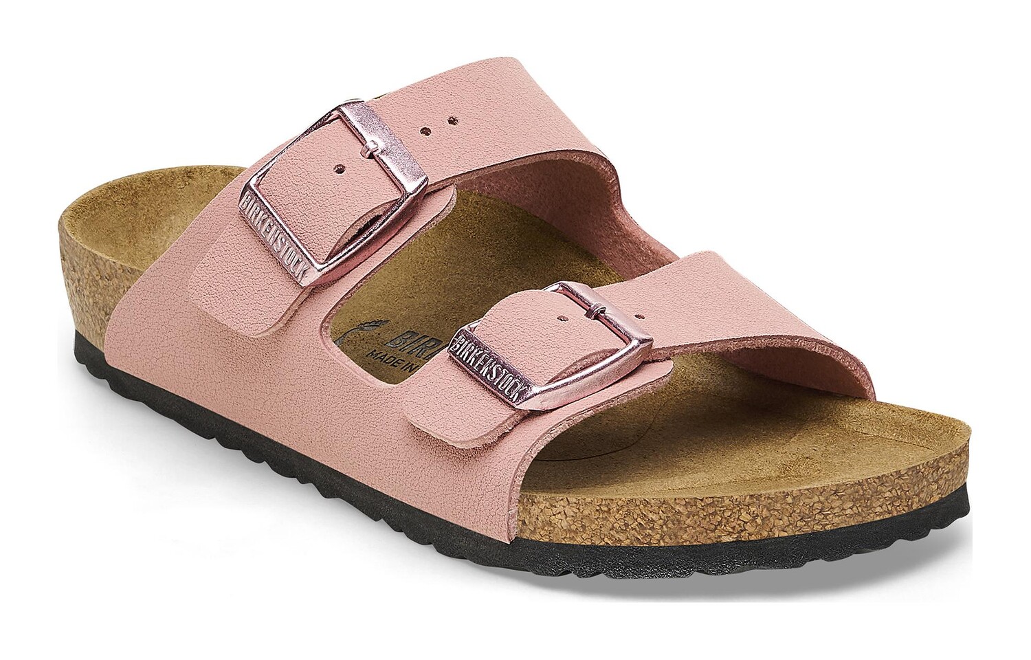 Детские сандалии Arizona с двумя ремешками Birkenstock, розовый — фото 2