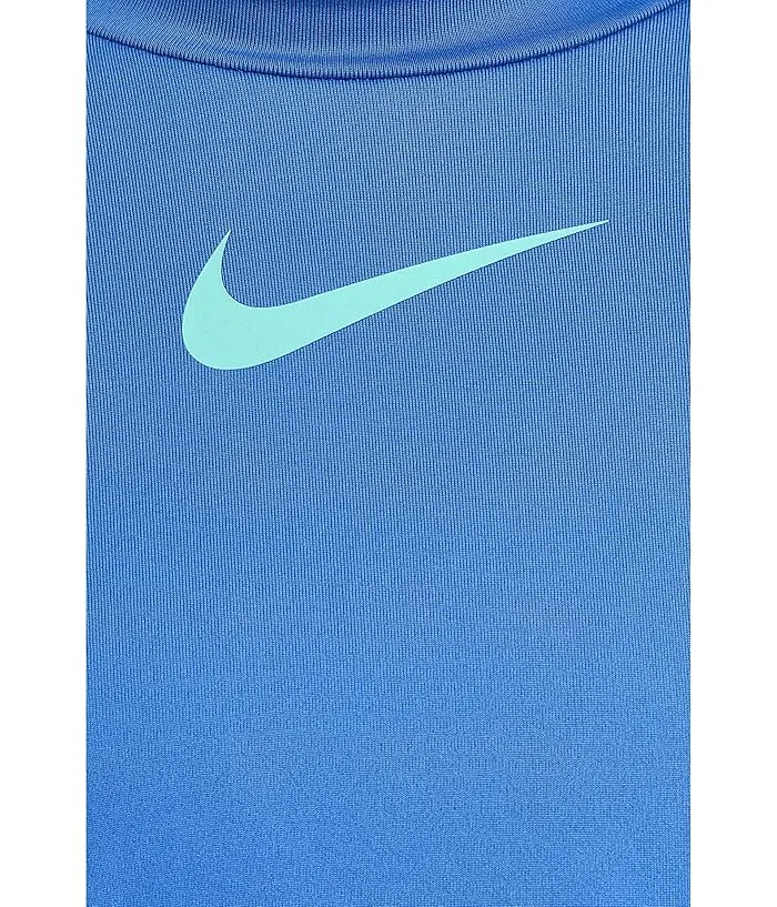 Купальный костюм для девочек с длинным рукавом модель Aquatic Awe Nike Kids, Blue Crystal — фото 3
