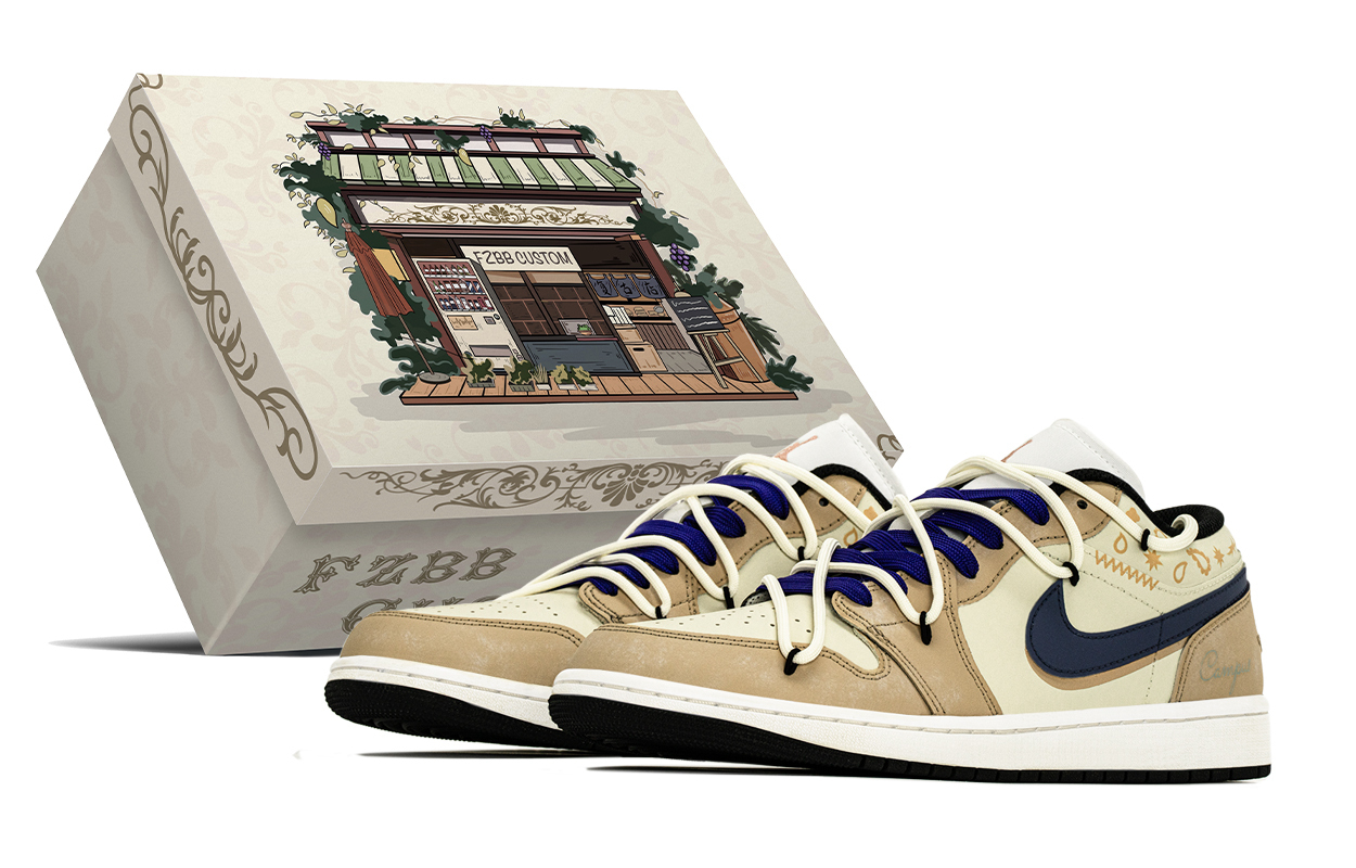 

Jordan Кроссовки Air 1 Vintage мужские низкие khaki purple