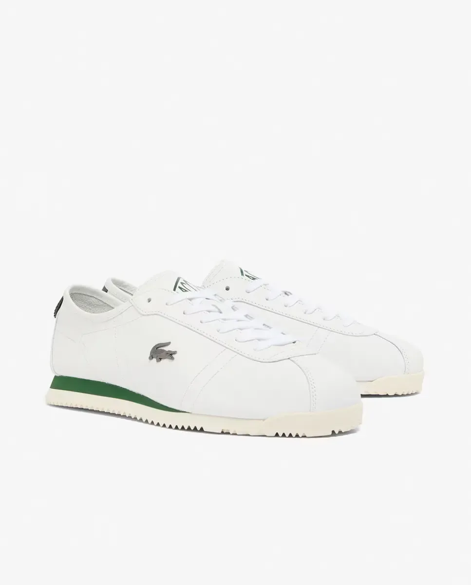 Lacoste Мужские кожаные кроссовки Club-Low белого цвета — фото 3