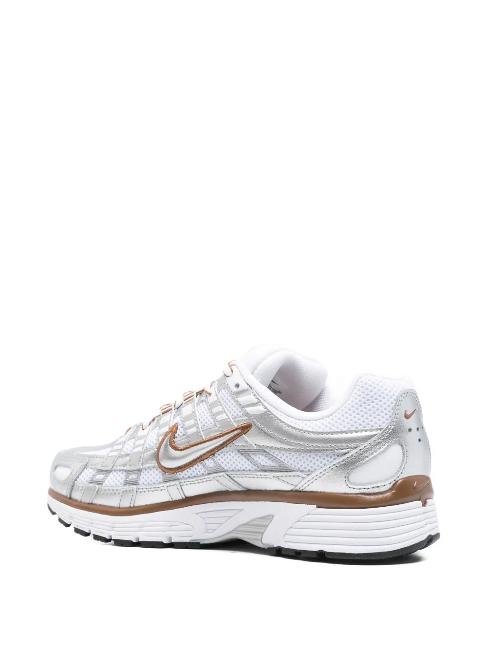 Кроссовки P-6000 на шнуровке Nike, серебяный — фото 3