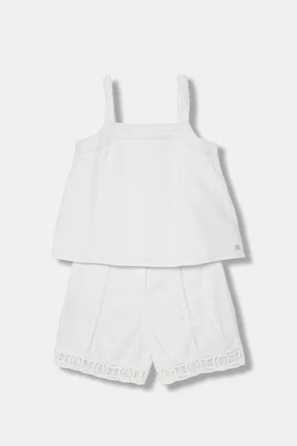 Комплект из блузки и шорт хлопок Guess, белый