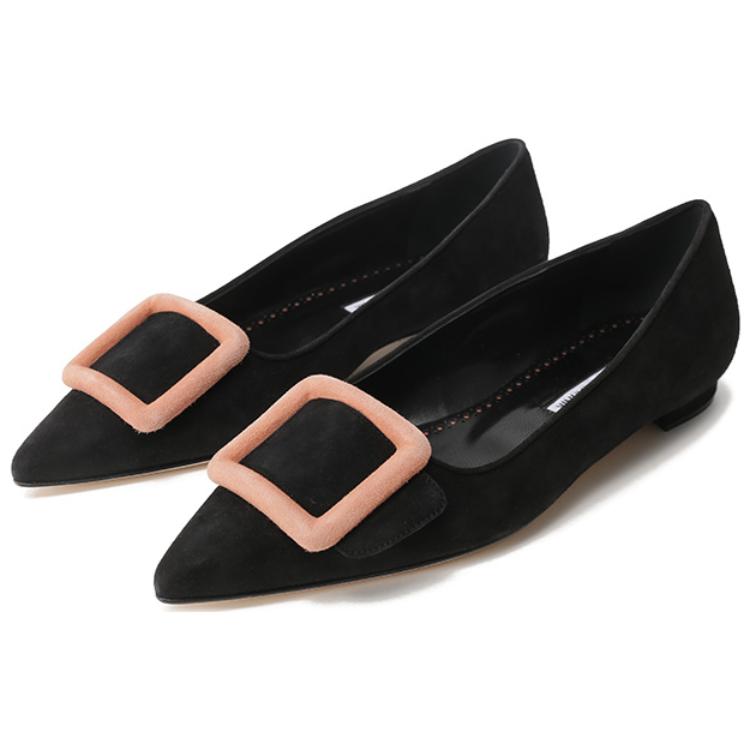 Повседневные туфли женские черные MANOLO BLAHNIK — фото 3