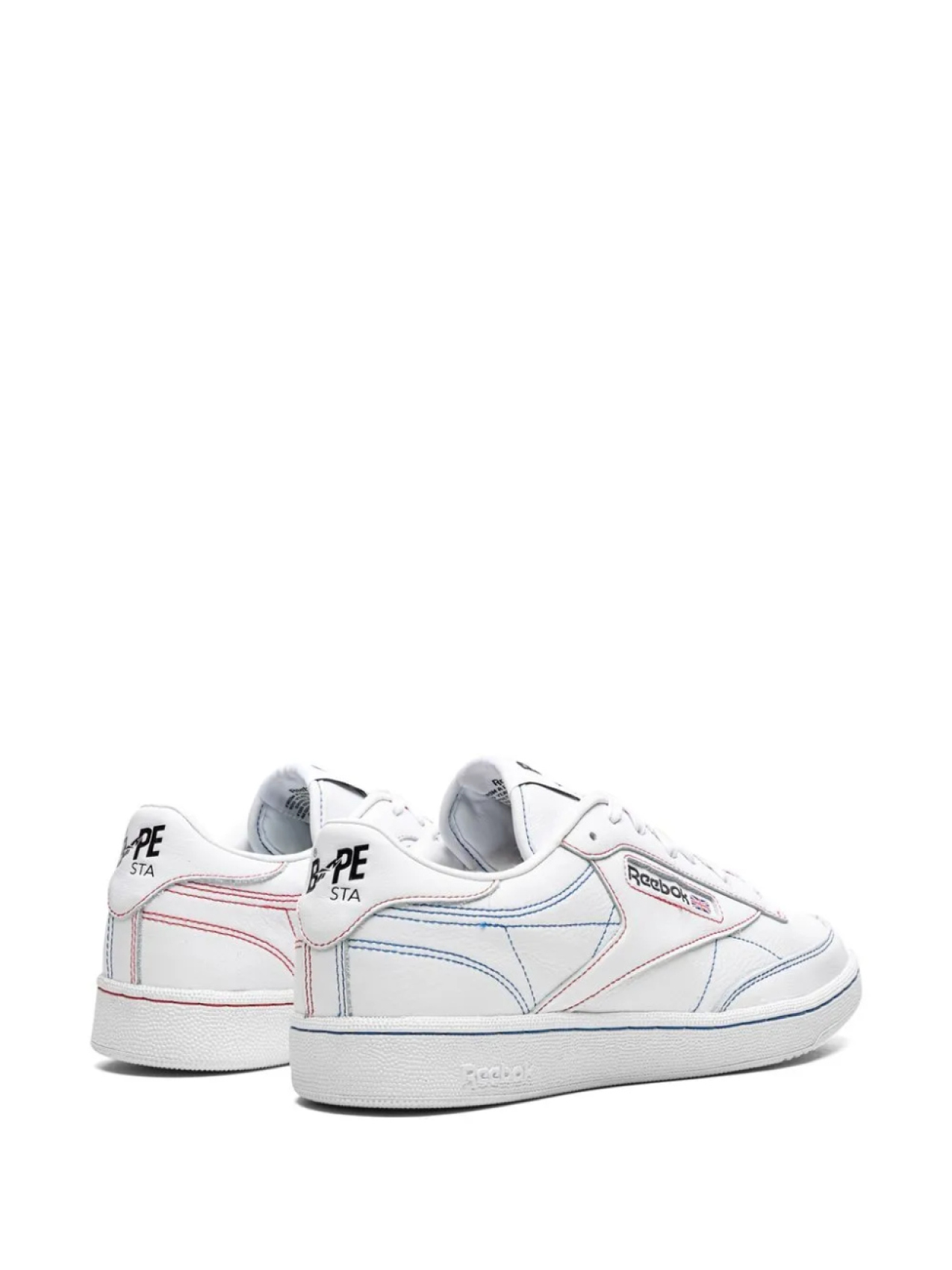 Reebok кроссовки Club C 85 из коллаборации с A Bathing Ape, белый — фото 3