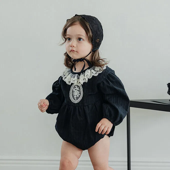 Детский боди Kamangju, чёрный, от Littletini