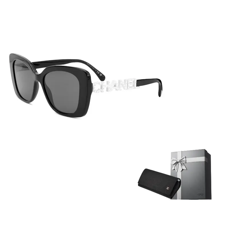 

Солнцезащитные очки Butterfly женские CHANEL, Black, Asia Version CH5422BA