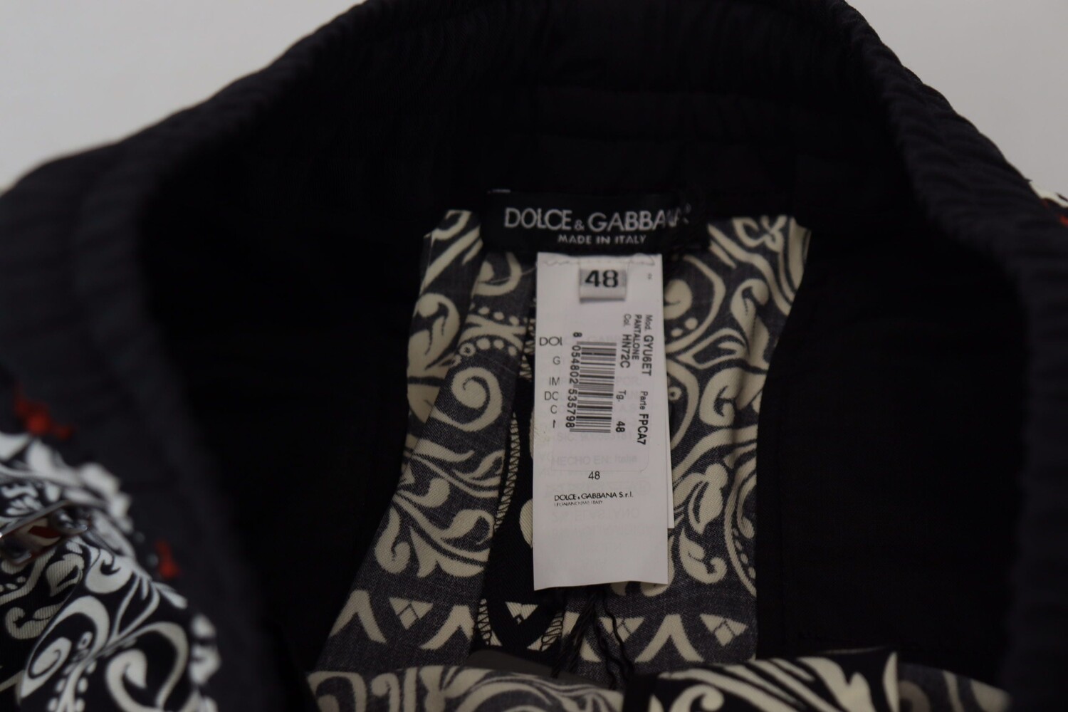 

Dolce & Gabbana Элегантные мужские брюки для бега, мультиколор