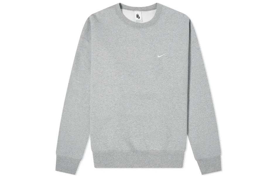 Флисовая толстовка Solo Swoosh Nike, темно серый — фото 2