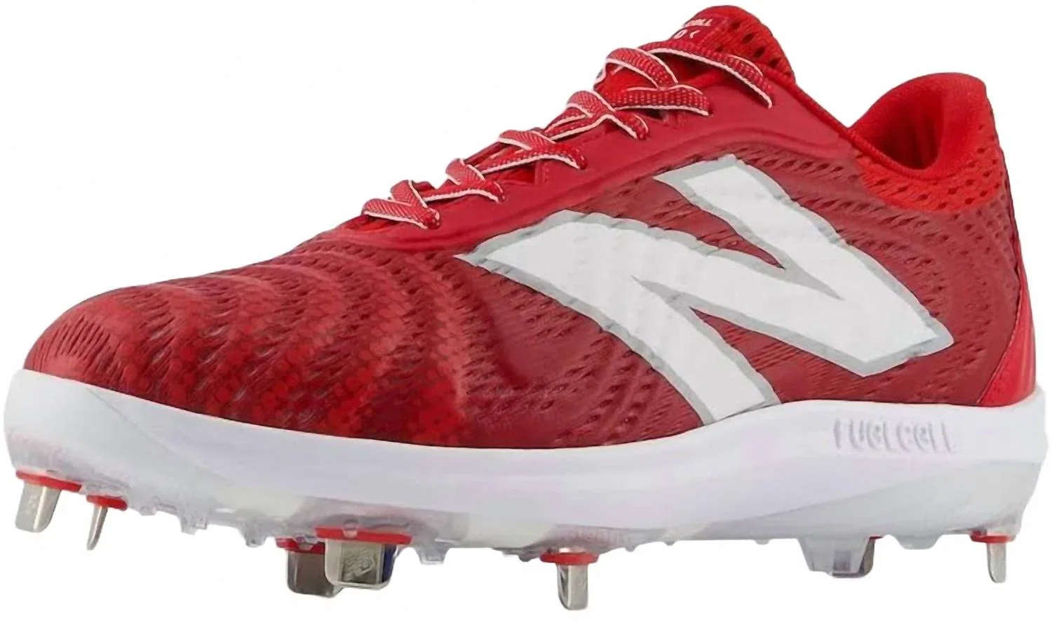 New Balance Унисекс - Металлические спортивные кроссовки Fuelcell 4040V7 красного цвета — фото 2