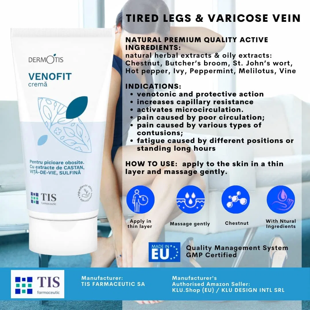 Крем VenoFIT для ног при варикозе и отеках Tis Farmaceutic — фото 2