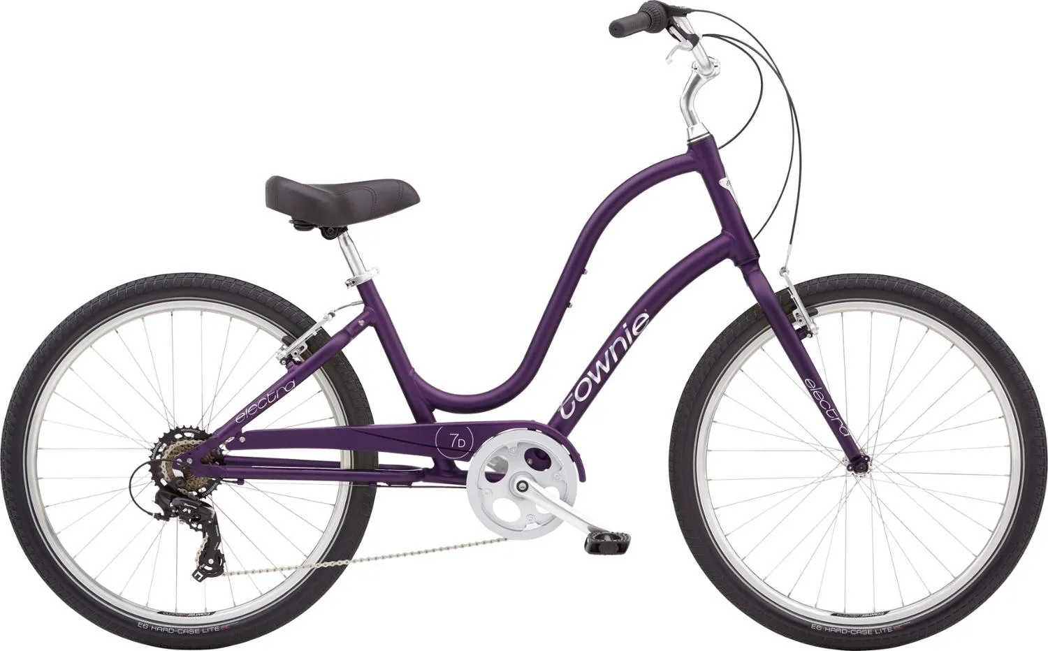 

Городской велосипед Townie 7D с шагом через раму Electra, Matte Violet