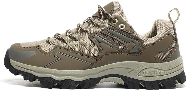 

Мужские походные кроссовки для бега по тропам, водонепроницаемые, легкие спортивные кроссовки, противоскользящие, дышащие, быстросохнущие для летних прогулок, трекинга и кемпинга Qacksv, коричневый