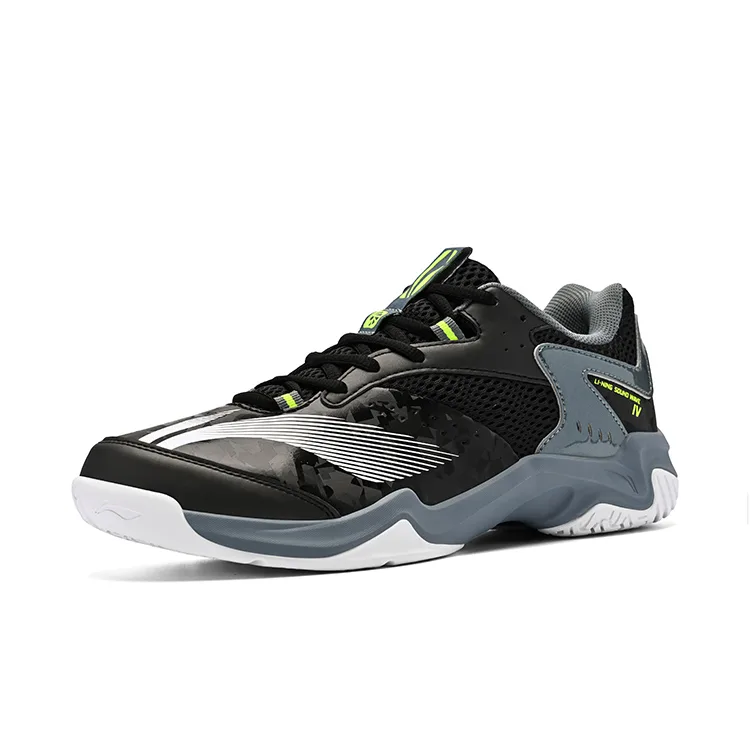 Кроссовки для бадминтона Li-Ning низкие, текстиль и искусственная кожа, амортизация, износостойкие, дышащие, унисекс, цвет storm gray — фото 4