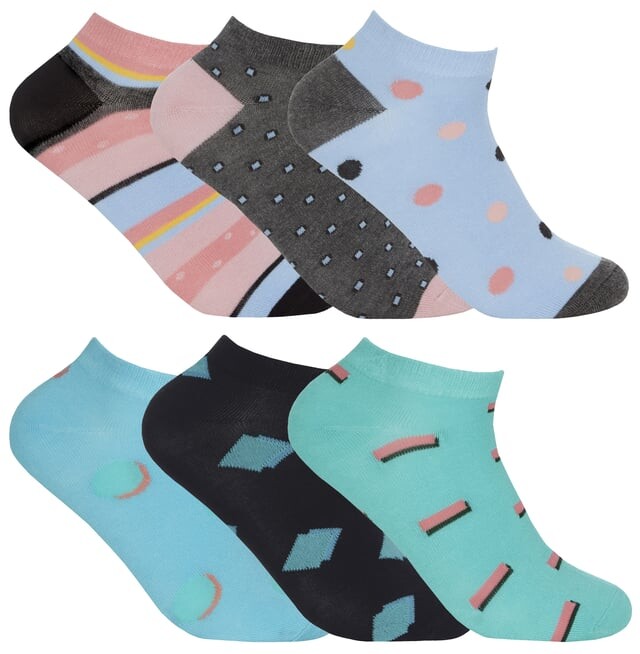 

Дышащие носки до щиколотки пятна/формы Sock Snob, мультиколор