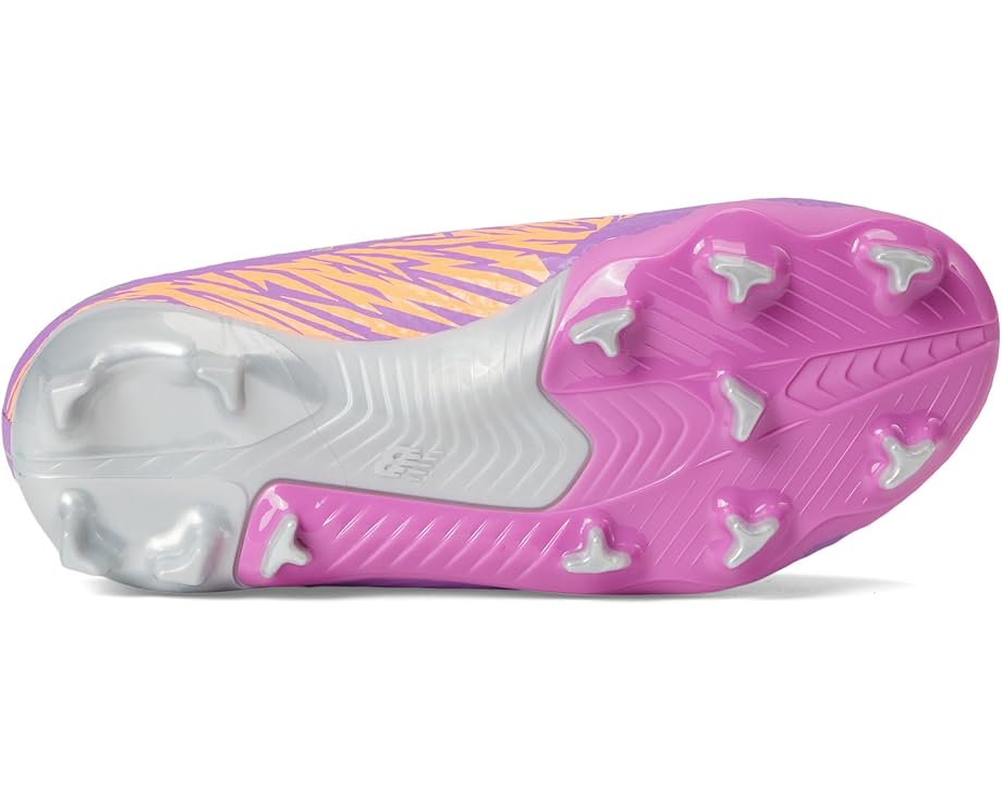 Кроссовки New Balance Kids Furon Team FG V8, цвет Passion Fruit/Hot Mango/Silver Metallic — фото 3