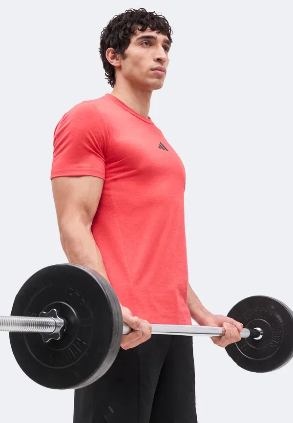 Футболка спортивная D4T workout Adidas Performance, чистый рубин — фото 4