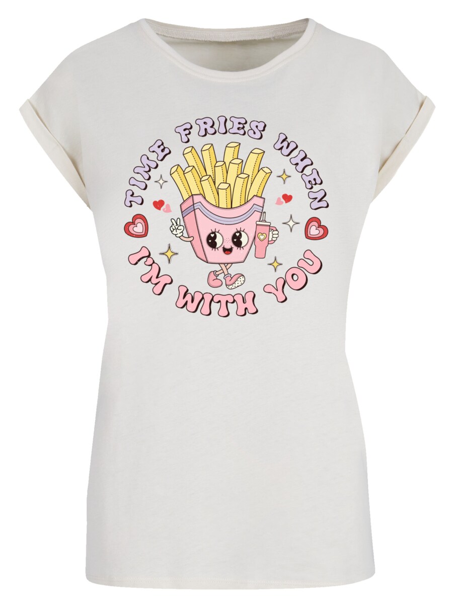 

Рубашка F4NT4STIC Time Fries when I am with you Valentinstag, песочный
