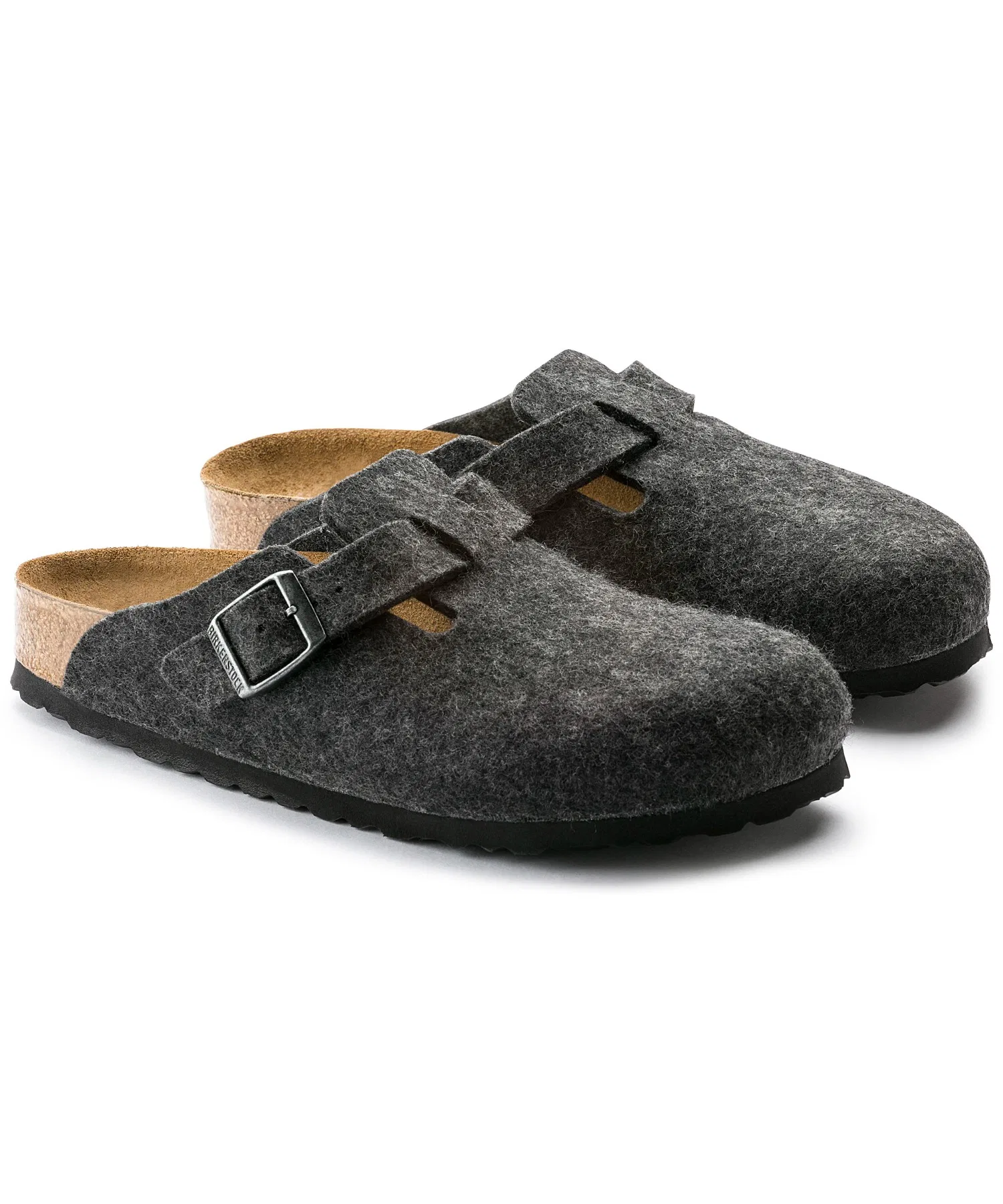 Унисекс сабо Birkenstock Boston из шерсти коричневые — фото 4