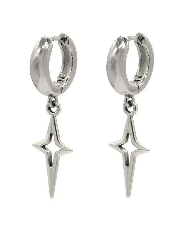 

Серьги-Хаги с серебряными блестками 1,3¿ Velvet Luna, silver