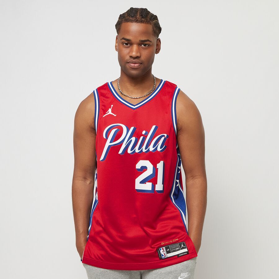 

Майка NBA Dri-FIT Swingman Jersey Philadelphia 76ers - Joel Embiid NIKE, цвет university red/embiid joel