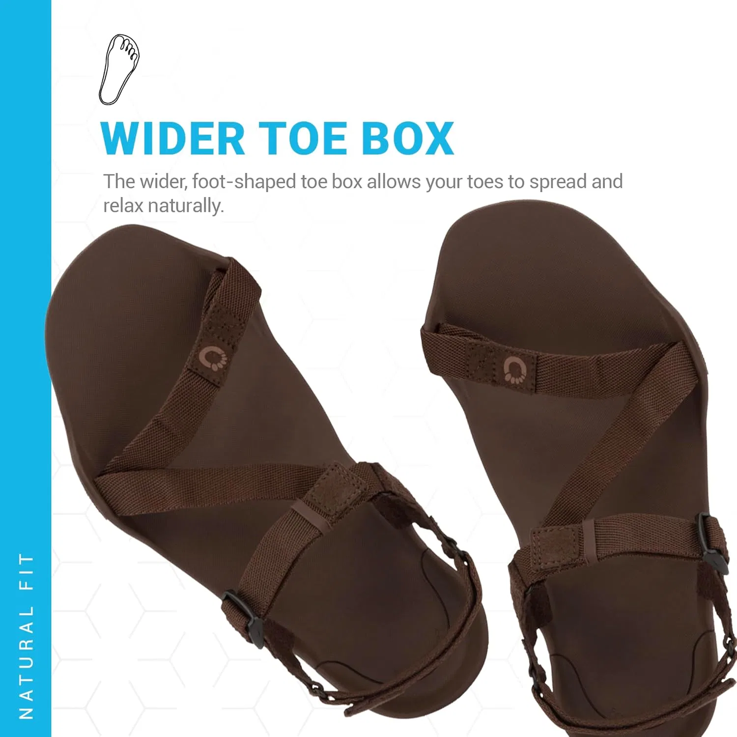 Сандалии Xero Shoes Z-Trek для мужчин, минималистичные, для ходьбы босиком, спортивные сандалии для походов, бега по пересеченной местности, Brown — фото 2