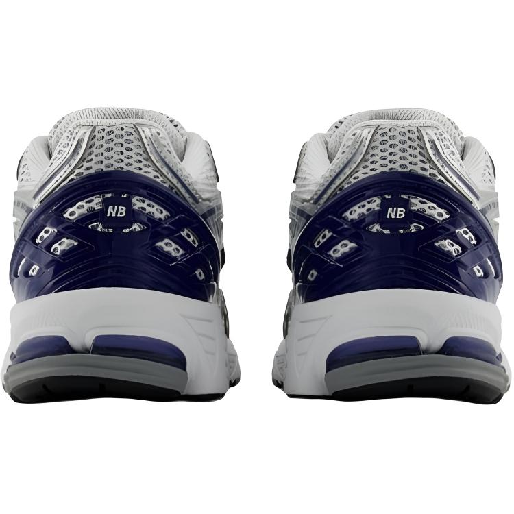 New Balance 1906 Fabric Cushioning Breathable Mid top Kids Lifestyle Shoes Silver White Blue Teenagers — фото 4