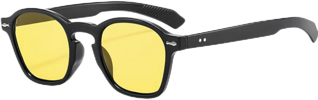 

Солнцезащитные очки с защитой UV400 | Желто-красные круглые заклепки | для женщин и мужчин, для занятий спортом на открытом воздухе и вождения DSVIGF, 03