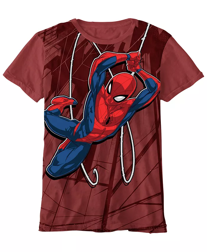 

Мальчиковая футболка Spider Swing с короткими рукавами, размеры 5-20 Spider-Man, красный
