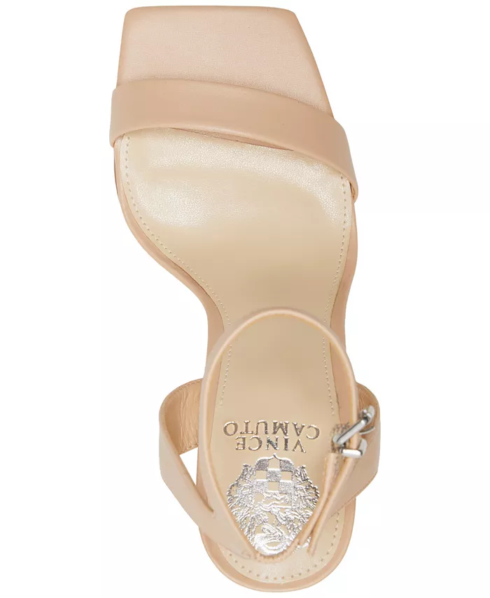 Женские сандалии Saprenda с ремешком на щиколотке Vince Camuto, загар/бежевый — фото 4