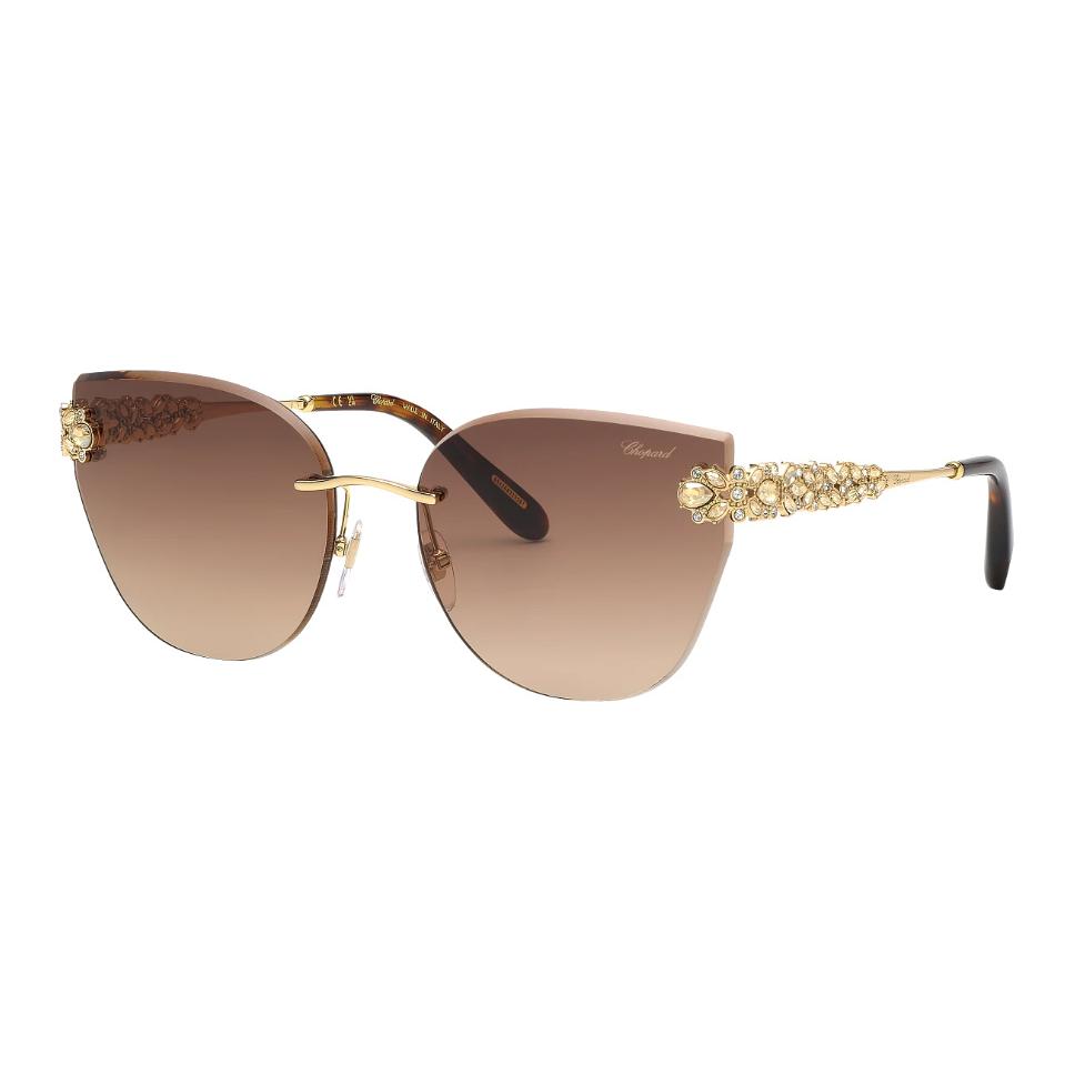 

Солнцезащитные очки CHOPARD Crystal Irregular Shape женские, золотые