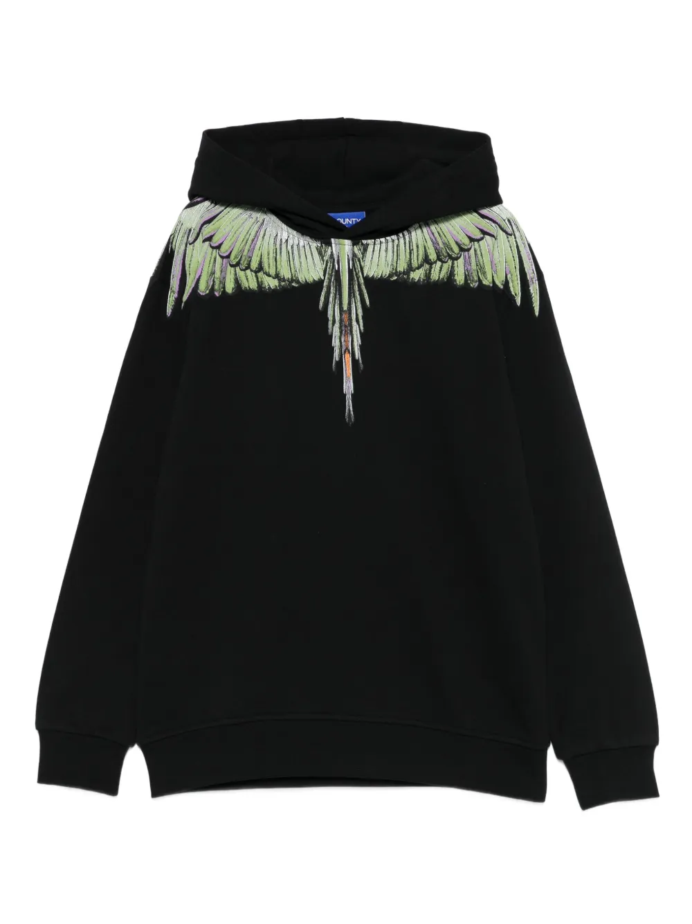 

Худи с принтом крыльев Marcelo Burlon County Of Milan Kids, черный