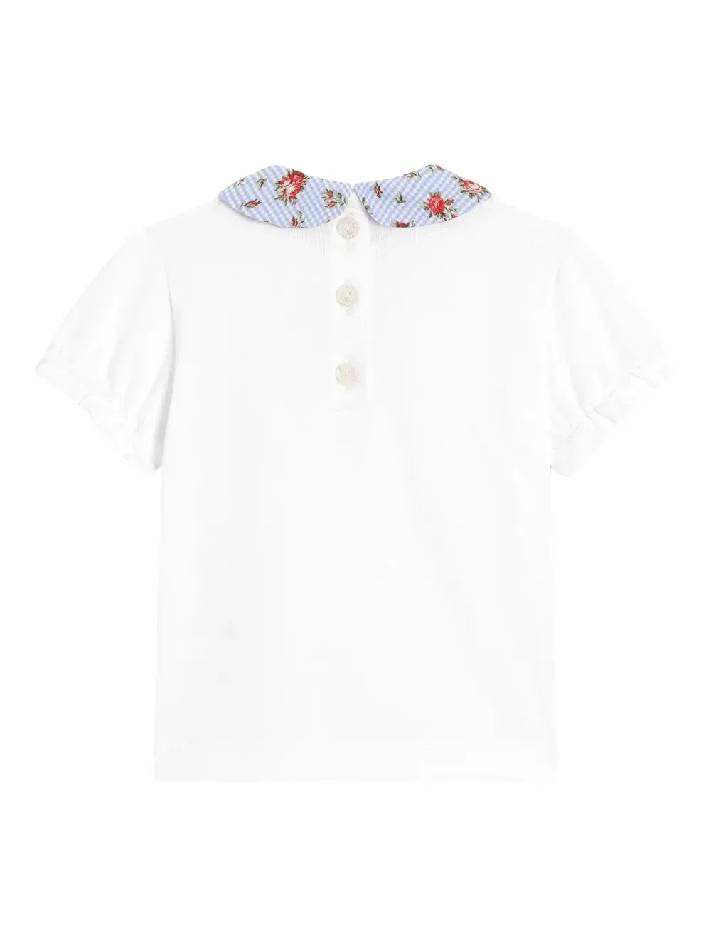Топ с цветочным принтом Dolce & Gabbana Kids, белый — фото 2