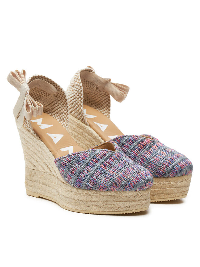 Эспадрильи Manebi Acapulco Heart-Shaped Wedge Эспадрильи Manebi G 0.6 WH, розовый — фото 2