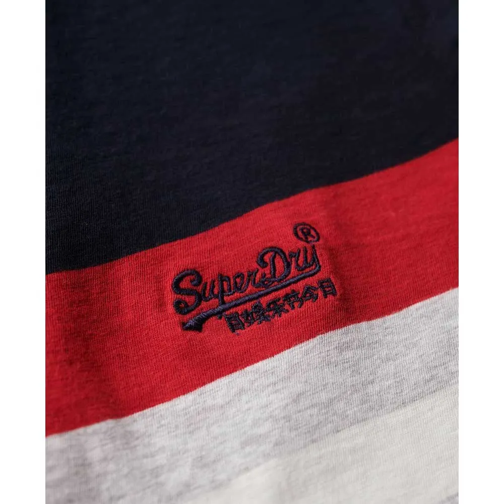 Футболка с коротким рукавом Superdry Essential Stripe, синий — фото 2