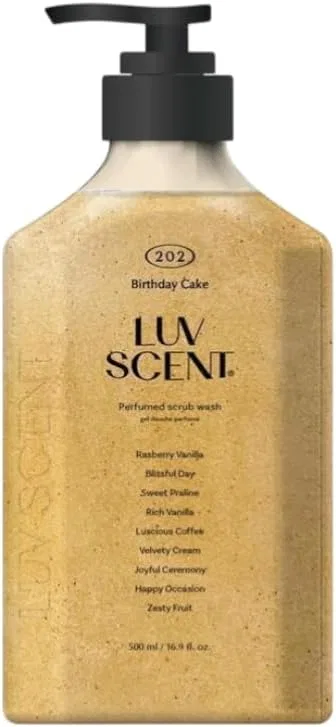 Скраб для тела LUV Scent Birthday Cake, Raspberry Vanilla, 500 мл, 1 шт Nikonoko